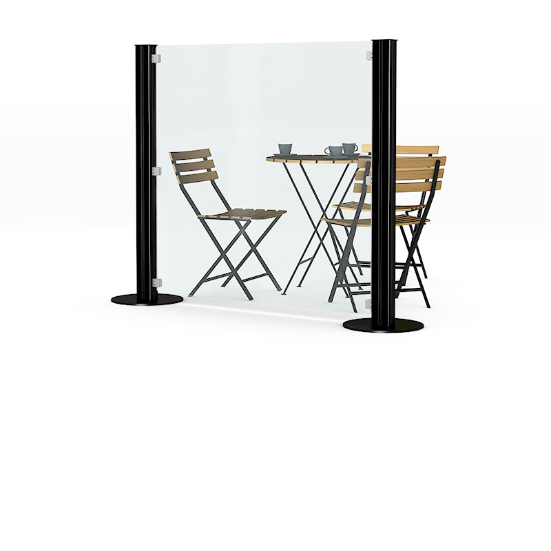 Restaurangstaket Helglas 800X800 Bi00002554